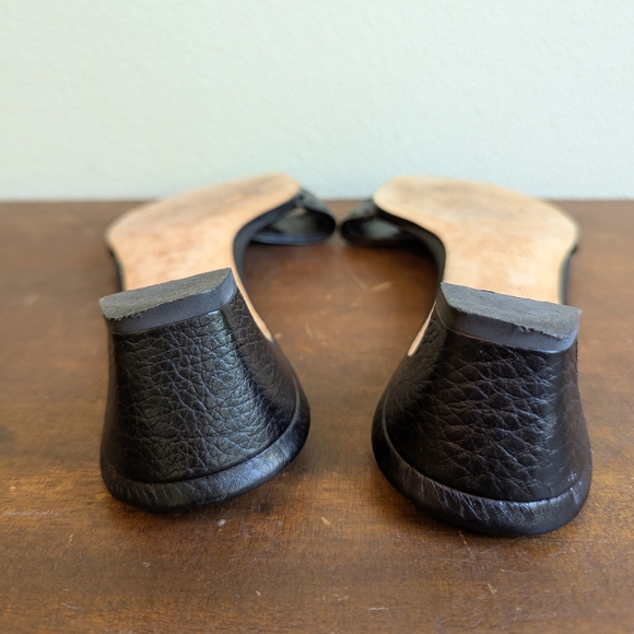 Prada Black Leather Heeled Mules READ - Picture 5 of 8